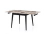 Hanah Home Mesa de Comedor Extensible Mármol Blanco